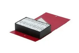 CHH 2412 Double 9 Jumbo White Tile Dominoes