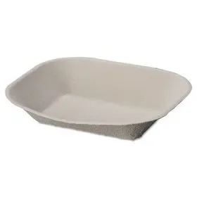 Chinet HUH10405CT Savaday Molded Fiber Food Tray, 1-Compartment, 7 x 9, Beige, Paper, 250/Bag, 500/Carton, Price/CT