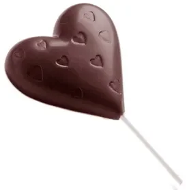 Chocolate World CW1480 Chocolate mould lollipop heart