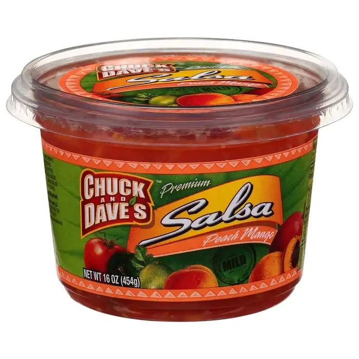 Chuck And Dave‘s Premium Mild Peach Mango Salsa – 16 oz