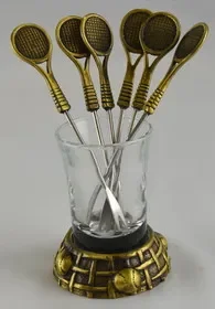 Clarke Antique Brass Fruit Fork Set