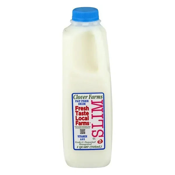 Clover Farms Skim Milk Plastic