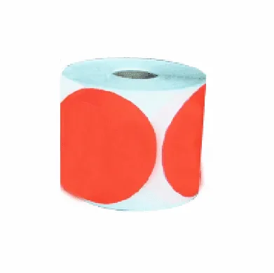 Colored Circle Labels 4″ 500 Per Roll Orange