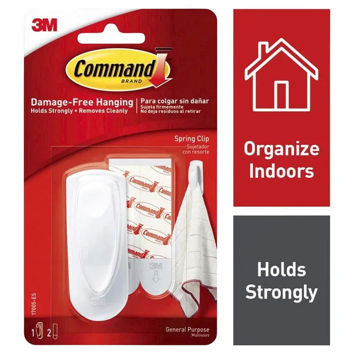 Command Spring Clip, 2 medium strips
