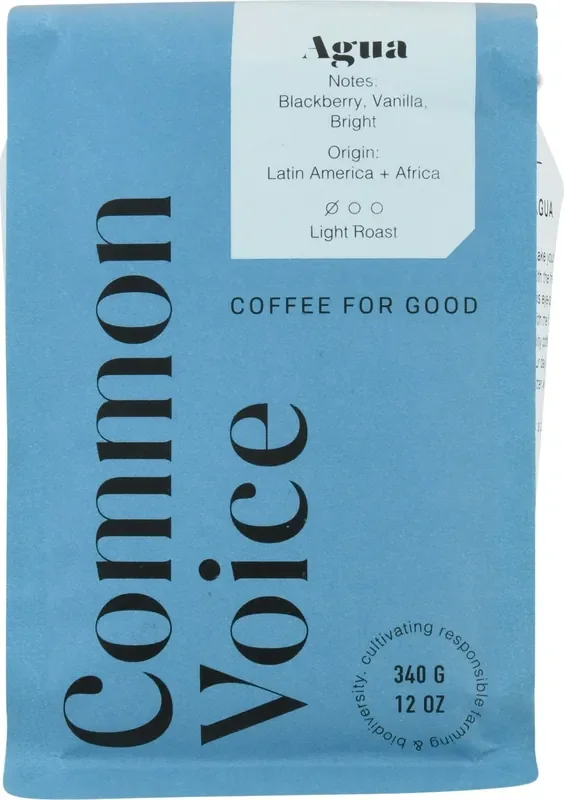 Common Voice Light Roast Agua Coffee – 12 oz