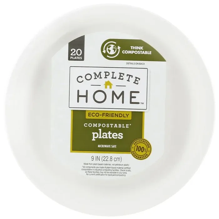 Complete Home Compostable Plates 9 in.