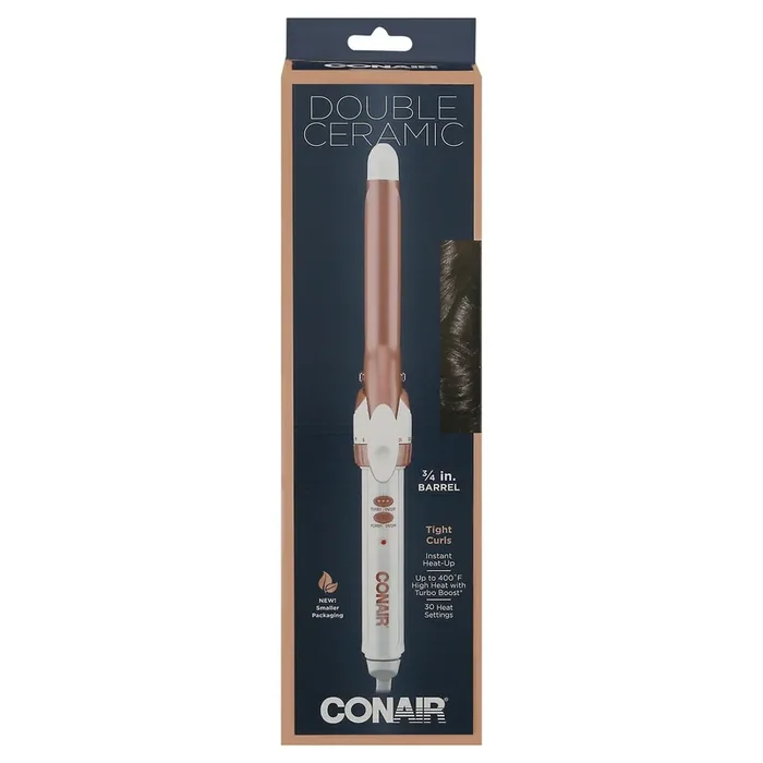 Conair 3/4 Inch Barrel Double Ceramic Curling Iron 1 ea