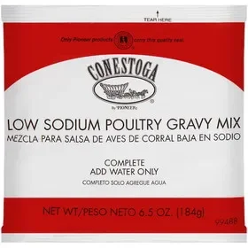Conestoga Instant Low Sodium Poultry Gravy Mix, 6.5 Ounces, 12 per case, Price/Case