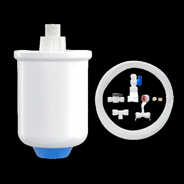 Connect RO System to Refrigerator – Waterdrop PMT Small Water Pressure Tank for Smart Reverse Osmosis, with 1/4″ Water Tubing