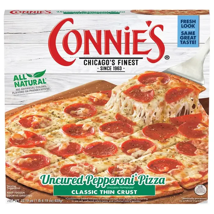 Connie‘s Classic Thin Crust Uncured Pepperoni Pizza 22.19 oz