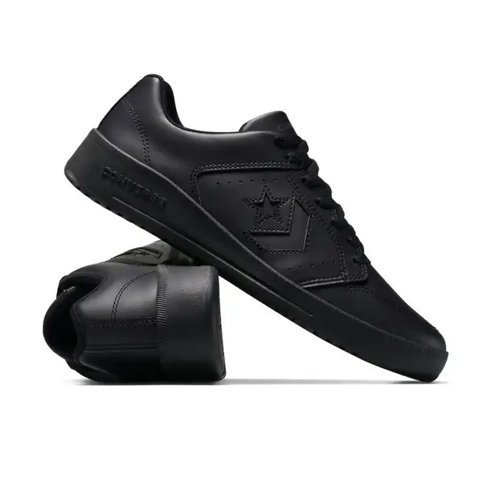 Converse Adult Day One Court Sneakers – Triple Black M11.5/W13