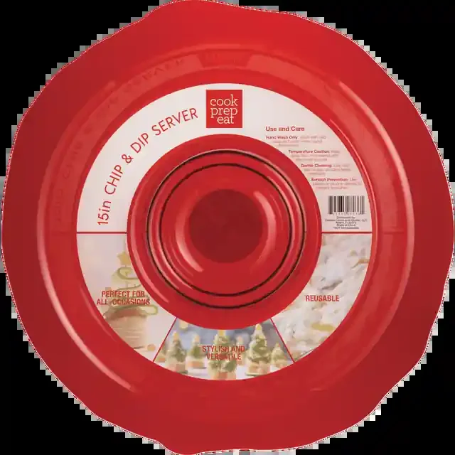 Cook Prep Eat Chip & Dip Server Tray, 15 In