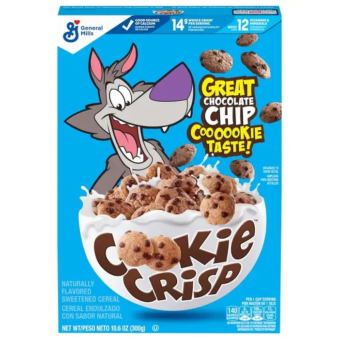 Cookie Crisp Breakfast Cereal, Chocolate Chip Cookie Taste, Made With Whole Grain- 10.6 oz