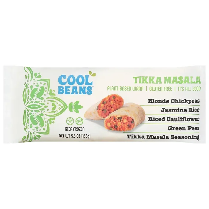 Cool Beans Plant Based Gluten Free Tikka Masala Wrap