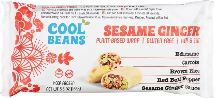 Cool Beans Sesame Ginger Plant-Based Wrap 5.5 oz