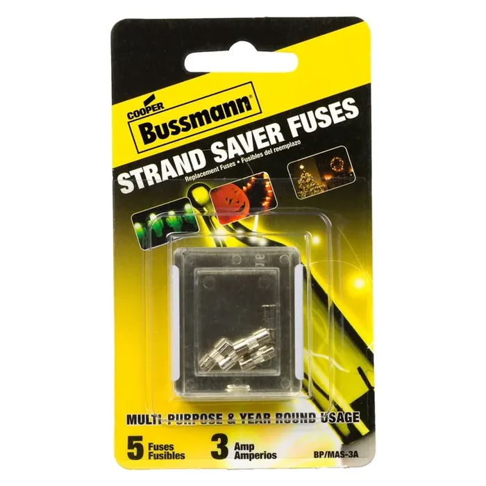 Cooper Bussmann 5 -Pack 3 Amp Fast acting Fuse