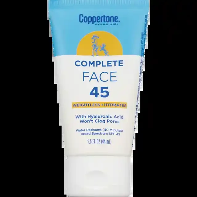 Coppertone Complete Face Lotion, Spf 45, 1.5 Oz