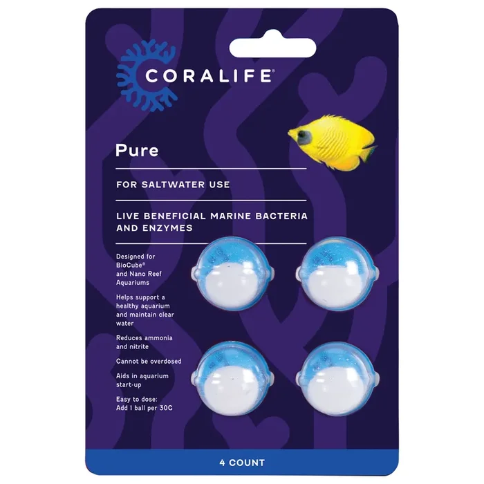 Coralife PURE Water Care Bacteria Supplement 4 pack