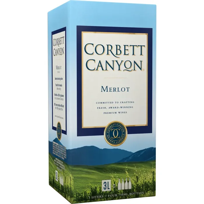 Corbett Canyon Merlot, Red Wine, 3L