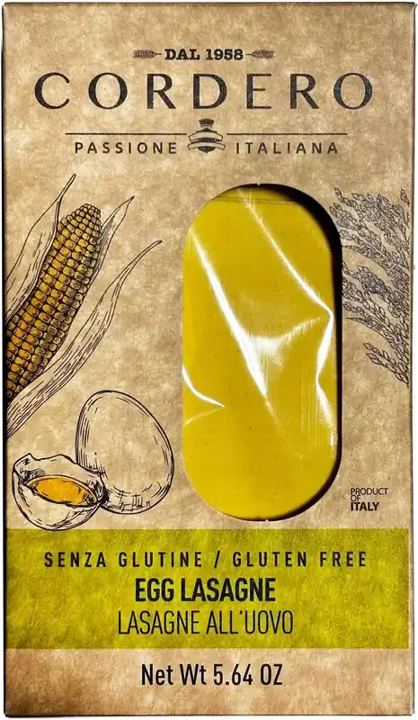 Cordero 1958 Gluten Free Egg Lasagne