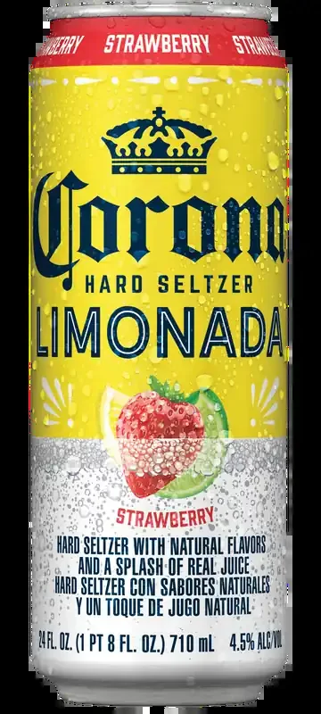 Corona Hard Seltzer Limonada Strawberry Gluten Free Can