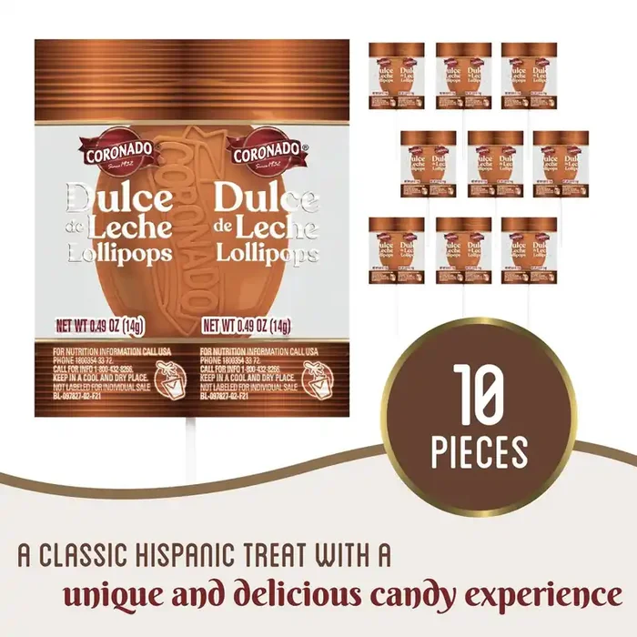Coronado Caramel Candy Dulce de Leche Lollipop