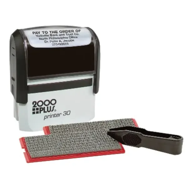Cosco 2000Plus Self-Inking Print Kit, Impression, Black