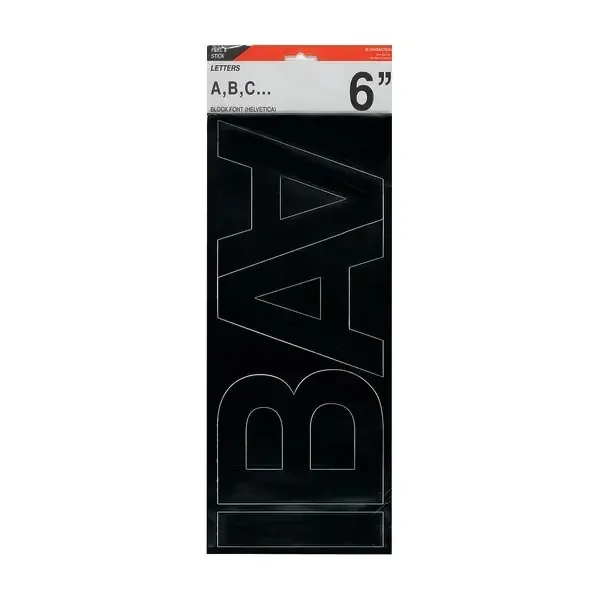 Cosco Creative Start Self-Adhesive Helvetica Letters, Black