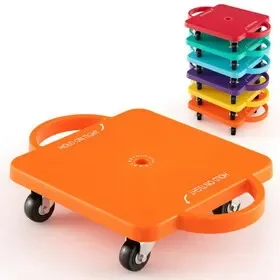 Costway 53794186 4/6-Pack Kids Scooter Board with Handles and Non-Marring Casters-6 Pack