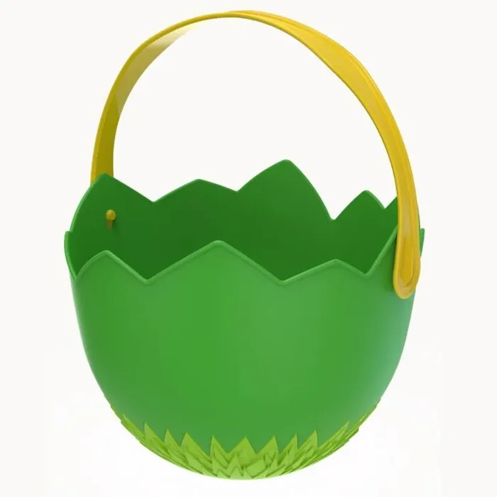 Cottondale Cracked Egg Basket, Green