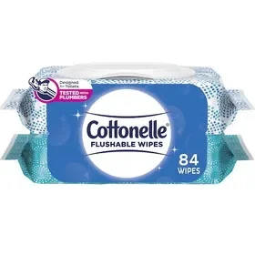 Cottonelle Flushable Wipes, 84 Count, 8 Per Case, Price/Case