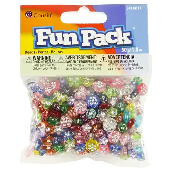 Cousin Multi and Rhinestone Pony Beads
