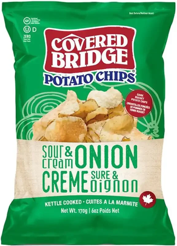 Covered Bridge Sour Cream & Onion Potato Chips