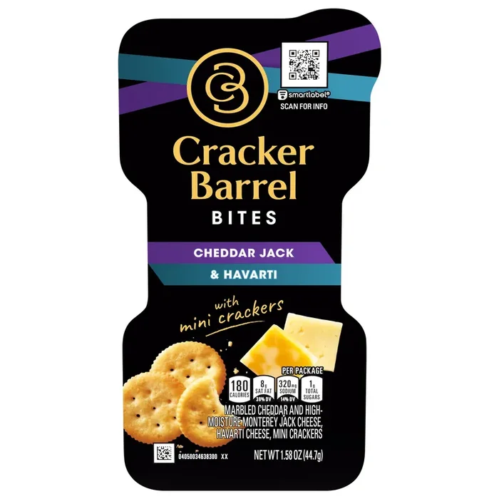 Cracker Barell Bites Cheddar Jack & Havarti Cheese With Butter Crackers – 1.58 oz