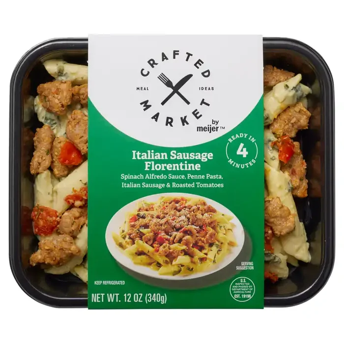Crafted Market by Meijer Italian Sausage Florentine, 12 oz
