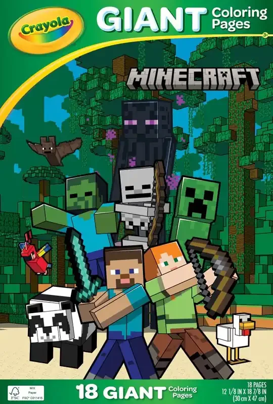Crayola® Giant Coloring Pages Minecraft