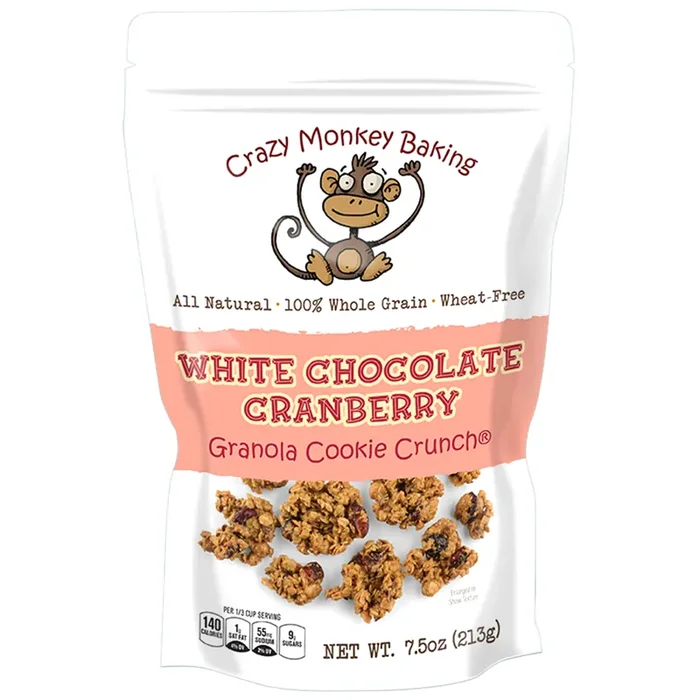 Crazy Monkey Baking Peanut Butter Chocolate Chip Granola Cookie Crumble