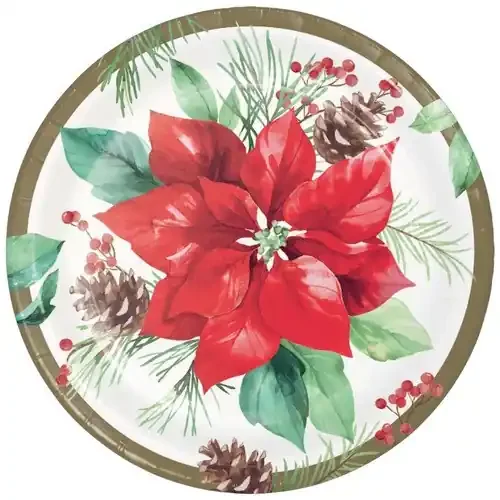 Creati Poinsettia 7 In. Plates