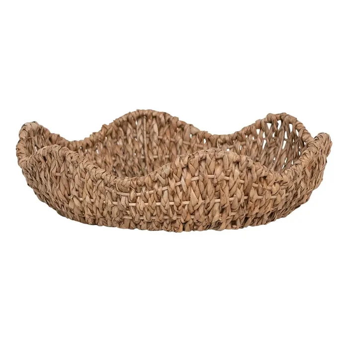 Creative Co-Op Scalloped Bankuan Basket, Medium
