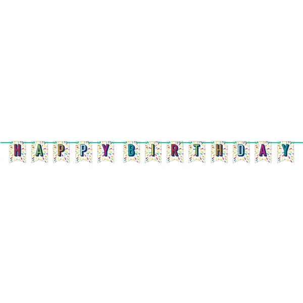 Creative Converting Birthday Burst Jointed Banner