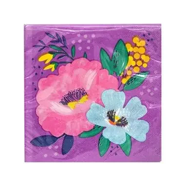Creative Converting Fresh Floral Beverage Napkin 2 Ply