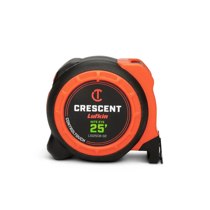 Crescent Lufkin CONTROLTOUCH NITE EYE 25-ft Tape Measure