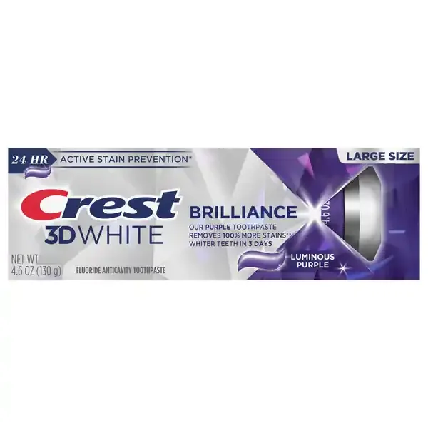 Crest 3D White Brilliance Luminous Purple Toothpaste Large Size