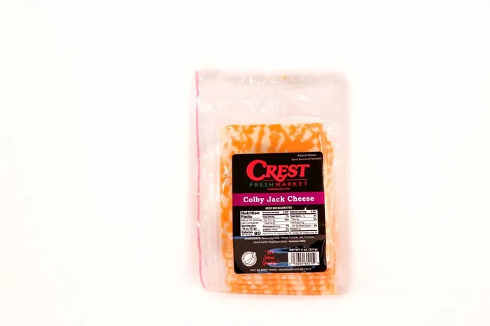 Crest Foods Natural Sliced Colby Jack Cheese – 8 oz