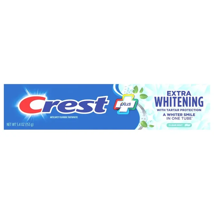Crest Plus Extra Whitening Toothpaste, Clean Mint, 5.4 oz