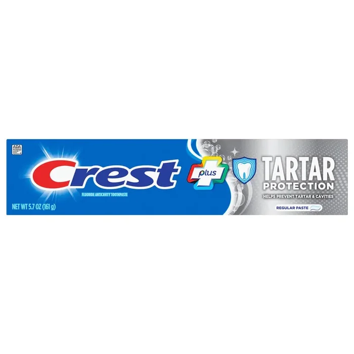 Crest Plus Tartar Protection Toothpaste, Regular Paste, 5.7 oz