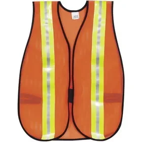 Crews Reflective Fluorescent Safety Vest, Price/EA