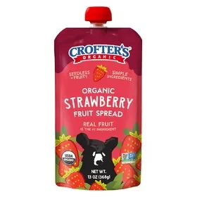 Crofter’s Strawberry Fruit Spread Squeeze, Organic