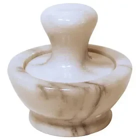 Culinary Accessories 3″ x 1⁄2″ White Marble Spice Grinder