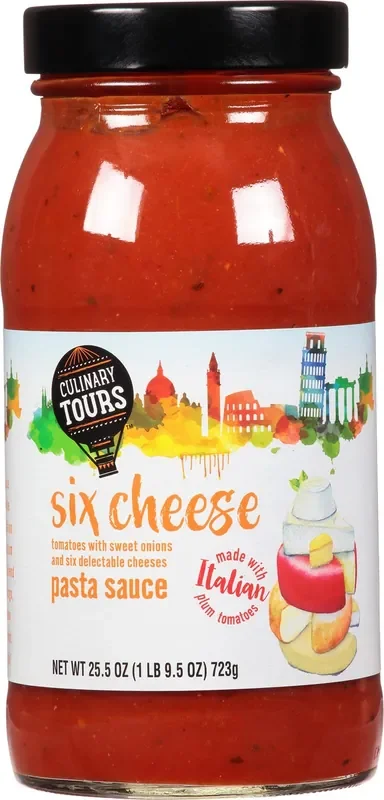 Culinary Tours Six Cheese Pasta Sauce 25.5 oz